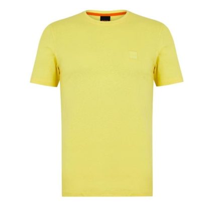 Boss Tales T-shirt Men Regular Fit T-Shirts Yellow 737 for sale