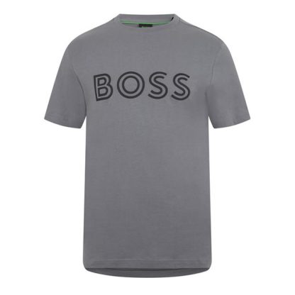 Boss Tee 1 10247491 01 Men Regular Fit T-Shirts Grey 251 for sale