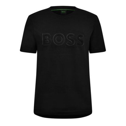 Boss Tee 1 10258989 01 Men Regular Fit T-Shirts Black 001 for sale