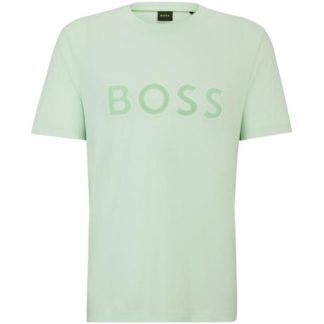 Boss Tee 1 10258989 01 Men Regular Fit T-Shirts Open Green 388 for sale