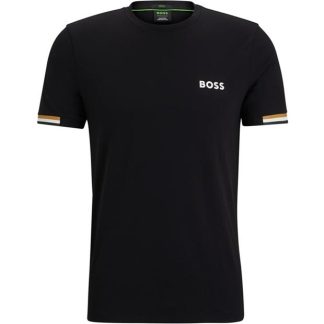 Boss Tee MB 10257118 01 Men Short Sleeve Performance T-Shirts Black for sale