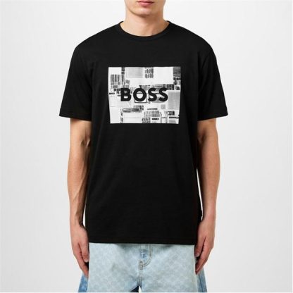 Boss Teeheavyboss 10254276 01 Men Regular Fit T-Shirts Black for sale