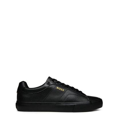 Boss Tennis Shoes Men Low Trainers Black Gold 005 for sale