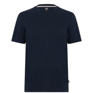 Boss Thompson 02 T Shirt Men Regular Fit T-Shirts Navy 404 for sale