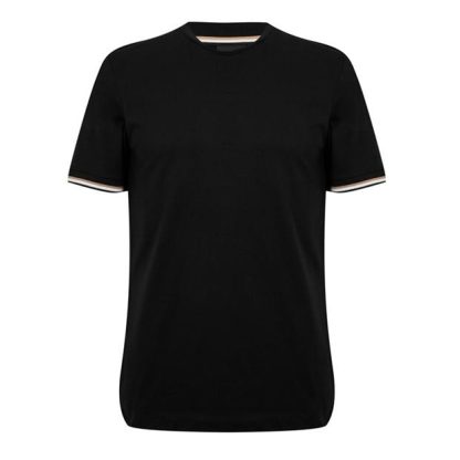 Boss Thompson 04 10236129 01 Men Regular Fit T-Shirts Black 001 for sale