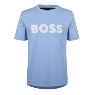 Boss Tiburt 345 T Shirt Men Regular Fit T-Shirts Open Blue 492 for sale