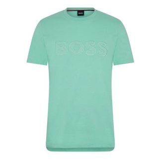 Boss Tiburt 345 T Shirt Men Regular Fit T-Shirts Open Green 352 for sale