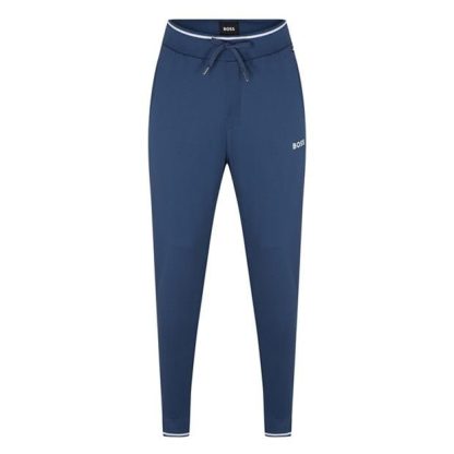 Boss Tracksuit Pants 10166548 21 Men Closed Hem Fleece Jogging Bottoms Blue 475 for sale