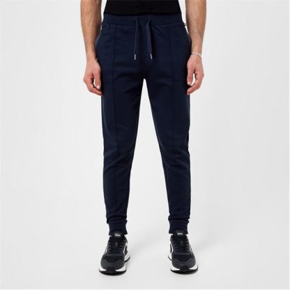 Boss Tracksuit Pants 10166548 24 Men Closed Hem Fleece Jogging Bottoms Dark Blue 403 for sale