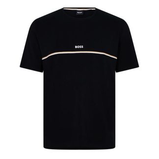 Boss Unique T-Shirt 10259900 01 Men Regular Fit T-Shirts Black 001 for sale