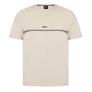 Boss Unique T-Shirt 10259900 01 Men Regular Fit T-Shirts Open White 131 for sale