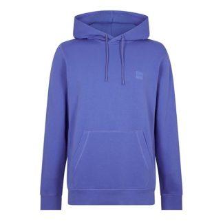 Boss Wetalk Logo Patch Hoodie Men OTH Hoodies Bright Purple for sale