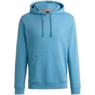 Boss Wetalk Logo Patch Hoodie Men OTH Hoodies Open Blue 486 for sale