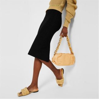 Bottega Veneta Pouch Chain Bag Women Clutch Bags Almond Gld 2700 for sale