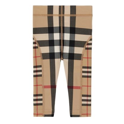 Burberry Check Leggings Kids Beige Chk A7028  for sale