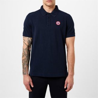 CANADA GOOSE Beckley Polo Men Short Sleeve Polos At Navy 63 for sale