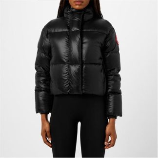 CANADA GOOSE Cypress Cropped Puffer Jacket Women Puffer Jackets - Heavyweight Black 61 for sale