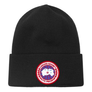 CANADA GOOSE Disc Toque Beanie Unisex Beanies Black 61 for sale