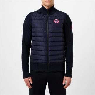 CANADA GOOSE Hybridge Knitted Vest Men Gilets - Lightweight Navy 67 for sale