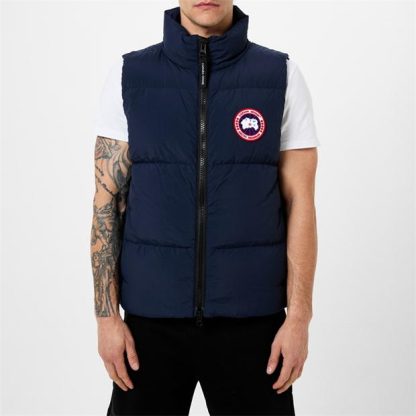 CANADA GOOSE Lawrence Puffer Vest Men Gilets - Heavyweight At Navy 63 for sale