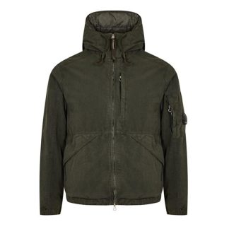 CP COMPANY 50 Fili Gommata Hooded Jacket Men Thyme 669  for sale