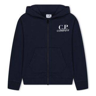 CP COMPANY Basic Fleece Google Hoodie Junior Kids Zip Hoodies Tot Eclip 41150 for sale