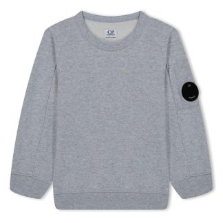 CP COMPANY Basic Lens Fleece Sweatshirt Kids Crew Sweaters Grigio Ml 60926 for sale