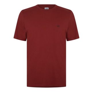 CP COMPANY Basic Logo T-Shirt Men Regular Fit T-Shirts Ketchup 560 for sale