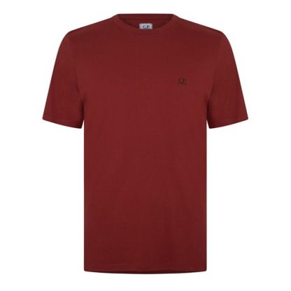 CP COMPANY Basic Logo T-Shirt Men Regular Fit T-Shirts Ketchup 560 for sale