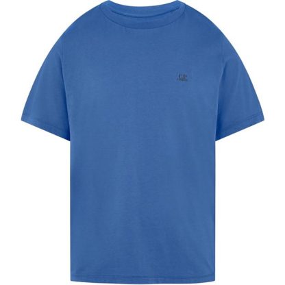 CP COMPANY Basic Logo T-Shirt Men Regular Fit T-Shirts Riviera 818 for sale