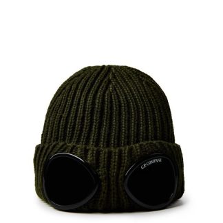 CP COMPANY Boy'S Goggle Beanie Unisex Beanies Ivy Green 683 for sale