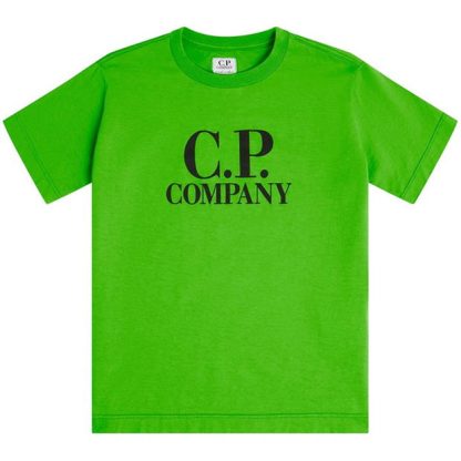 CP COMPANY Boy'S Goggle Logo T Shirt Kids Regular Fit T-Shirts Clas Grn 617 for sale