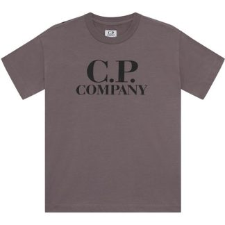 CP COMPANY Boy'S Goggle Logo T Shirt Kids Regular Fit T-Shirts Flnt Stne 41390 for sale