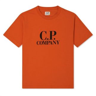 CP COMPANY Boy'S Goggle Logo T Shirt Kids Regular Fit T-Shirts Hrvst Pmpkn 439 for sale