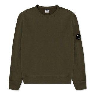 CP COMPANY Boy'S Lens Crew Sweatshirt Kids Crew Sweaters Ivy Green 683 for sale