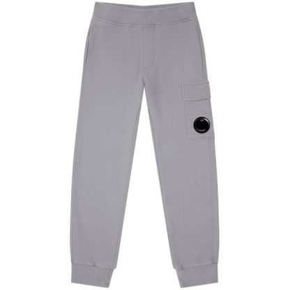 CP COMPANY Boy'S Lens Fleece Jogging Bottoms Kids Closed Hem Fleece Jogging Bottoms Grey M93 for sale