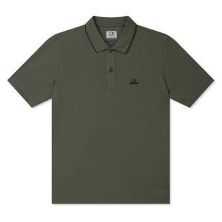 CP COMPANY Boy'S Logo Polo Shirt Kids Short Sleeve Polos Khaki 648 for sale