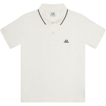 CP COMPANY Boy'S Logo Polo Shirt Kids Short Sleeve Polos Pow Prple 52485 for sale