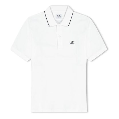 CP COMPANY Boy'S Logo Polo Shirt Kids Short Sleeve Polos White 103 for sale