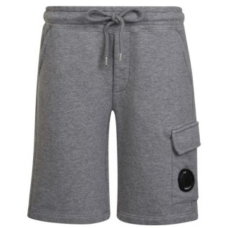 CP COMPANY Boys Lens Fleece Shorts Kids Fleece Shorts Grey Mel 60901 for sale