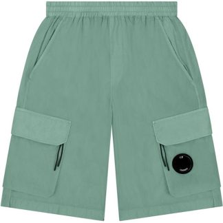 CP COMPANY Boys Lens Fleece Shorts Kids Fleece Shorts Grn Bay 30520 for sale