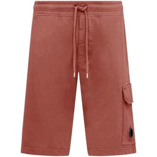 CP COMPANY Boys Lens Fleece Shorts Kids Fleece Shorts Ketchup 560 for sale