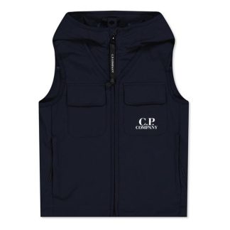 CP COMPANY Boys Softshell Gilet Kids Navy 888  for sale