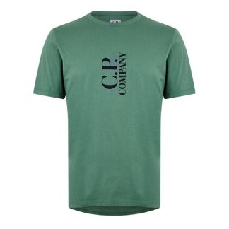 CP COMPANY British Sailor T-Shirt Men Regular Fit T-Shirts Green Bay 626 for sale