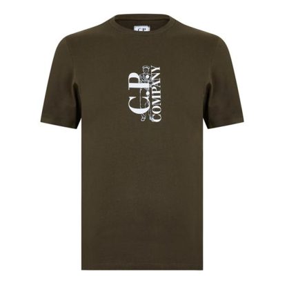 CP COMPANY British Sailor T-Shirt Men Regular Fit T-Shirts Ivy Green 683 for sale