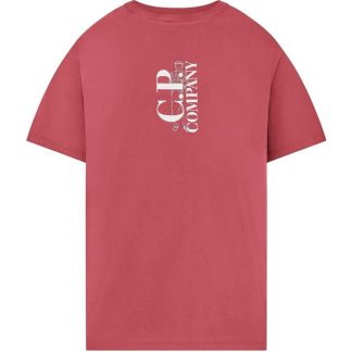 CP COMPANY British Sailor T-Shirt Men Regular Fit T-Shirts Red Bud 577 for sale