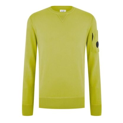 CP COMPANY Brushed & Emerized Sweatshirt Men Crew Sweaters Golden Palm 249 for sale