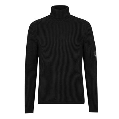 CP COMPANY CP Merino Rl Nk Swtr Sn99 Men Black 999  for sale