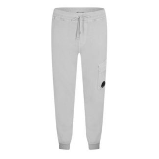 CP COMPANY Cargo Jogging Bottoms Men Closed Hem Fleece Jogging Bottoms Flint Grey 936 for sale