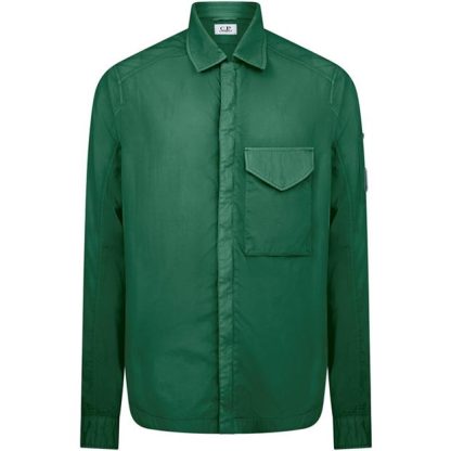 CP COMPANY Chrome-R Overshirt Men Overshirts Frst Spruce 673 for sale